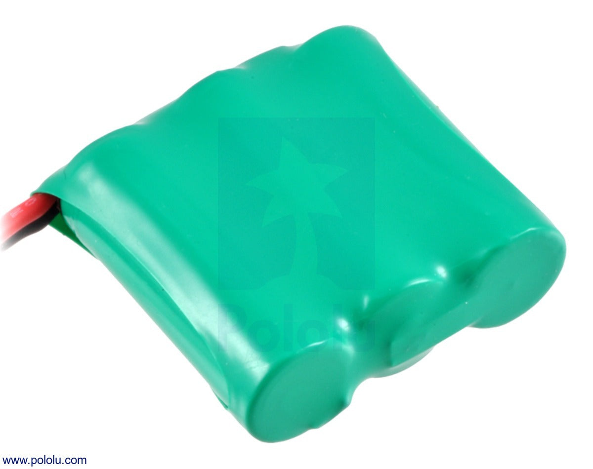 Battery Rechargeable NiMH Pack 3.6 V 350 mAh 3x1 2/3-AAA Cells
