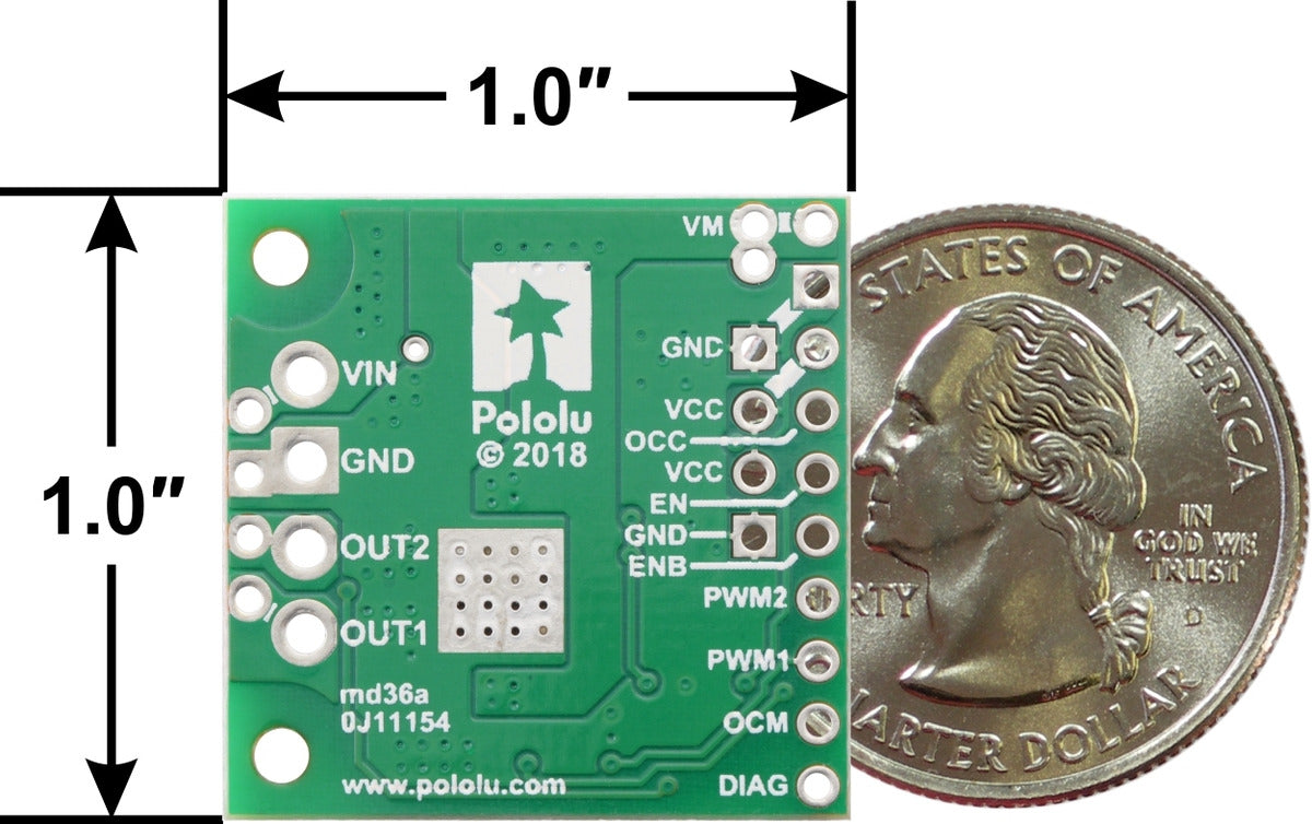 TB9051FTG Single Brushed DC Motor Driver Carrier