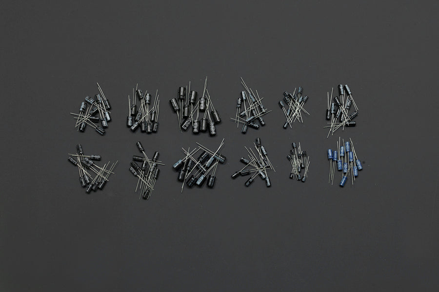 120PCS 12 value 1uF-470uF Electrolytic Capacitor