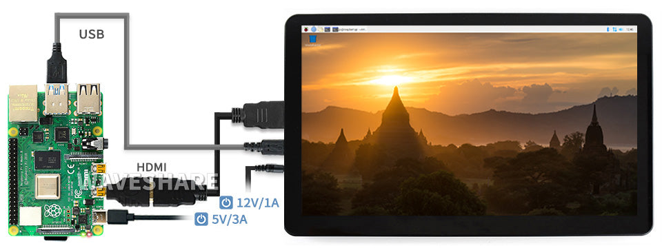 15.6inch Capacitive Touch Screen LCD with Case, 1920×1080, HDMI, IPS, Various Systems Support