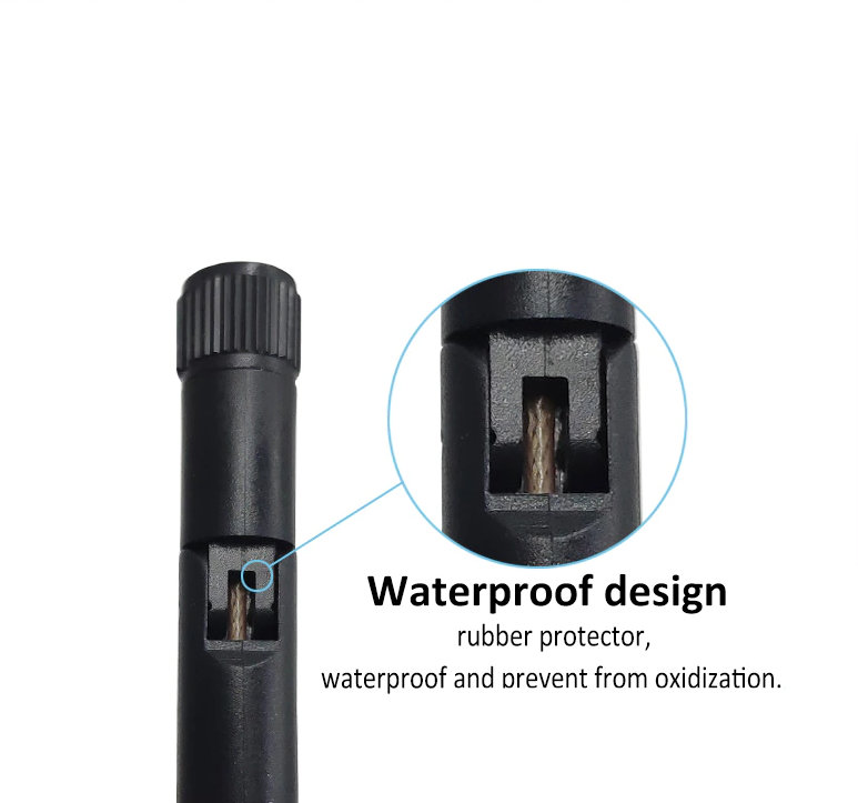 2.4G 2.5dBi Wifi Omni Directional Antenna with IPEX (u.FL) to SMA Male to Female Connector Adapter