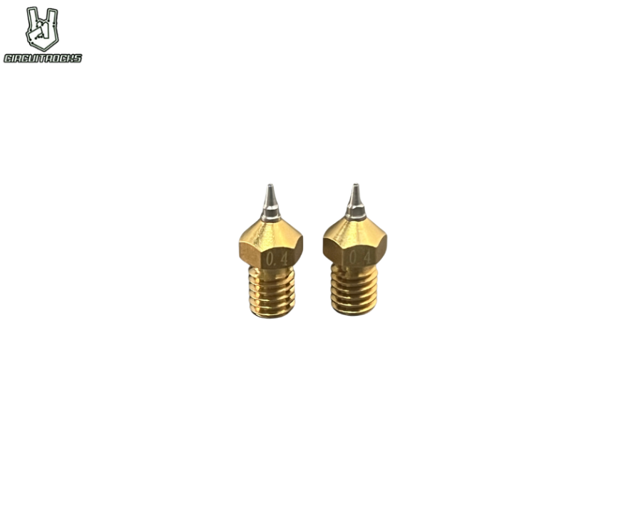 E3D MK8 Brass Nozzle M6 Threaded Stainless Steel Tips