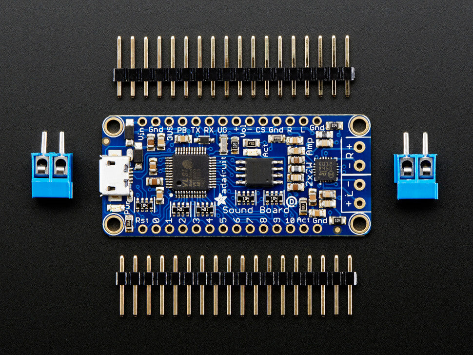 Audio FX Sound Board + 2x2W Amp WAV/OGG Trigger 16MB Adafruit