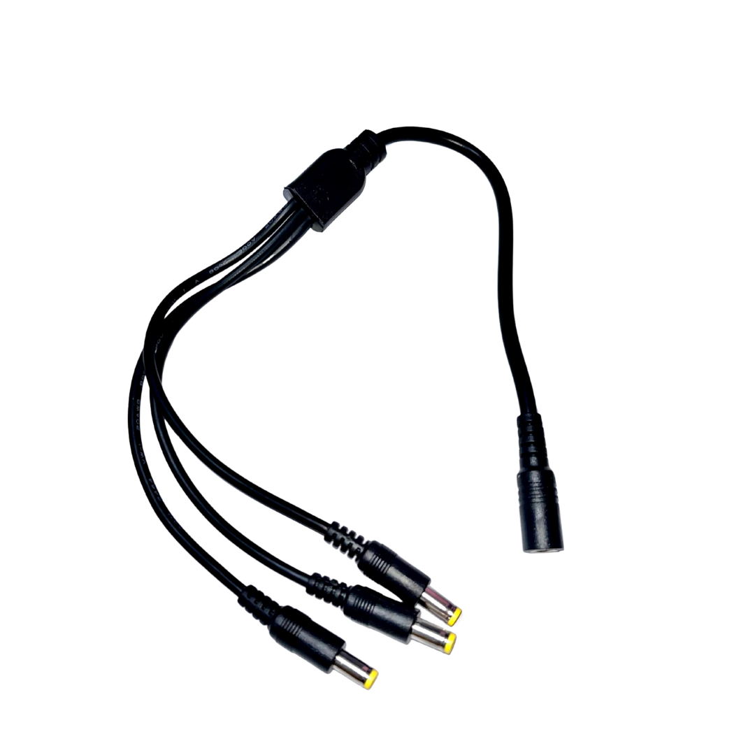 DC Barrel Jack 3 Way 2.1mm Splitter Squid