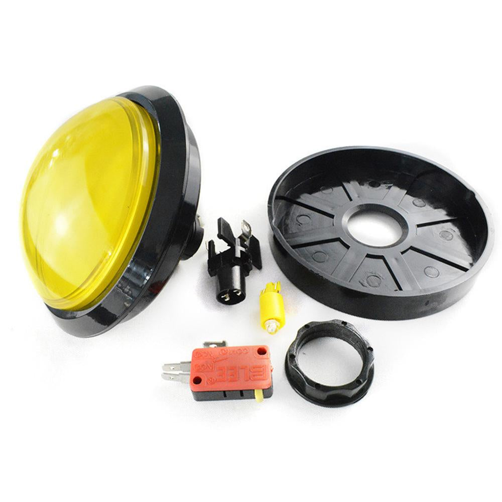 Big Round Push Button LED With Microswitch For Diy Arcade Game Machine 100Mm