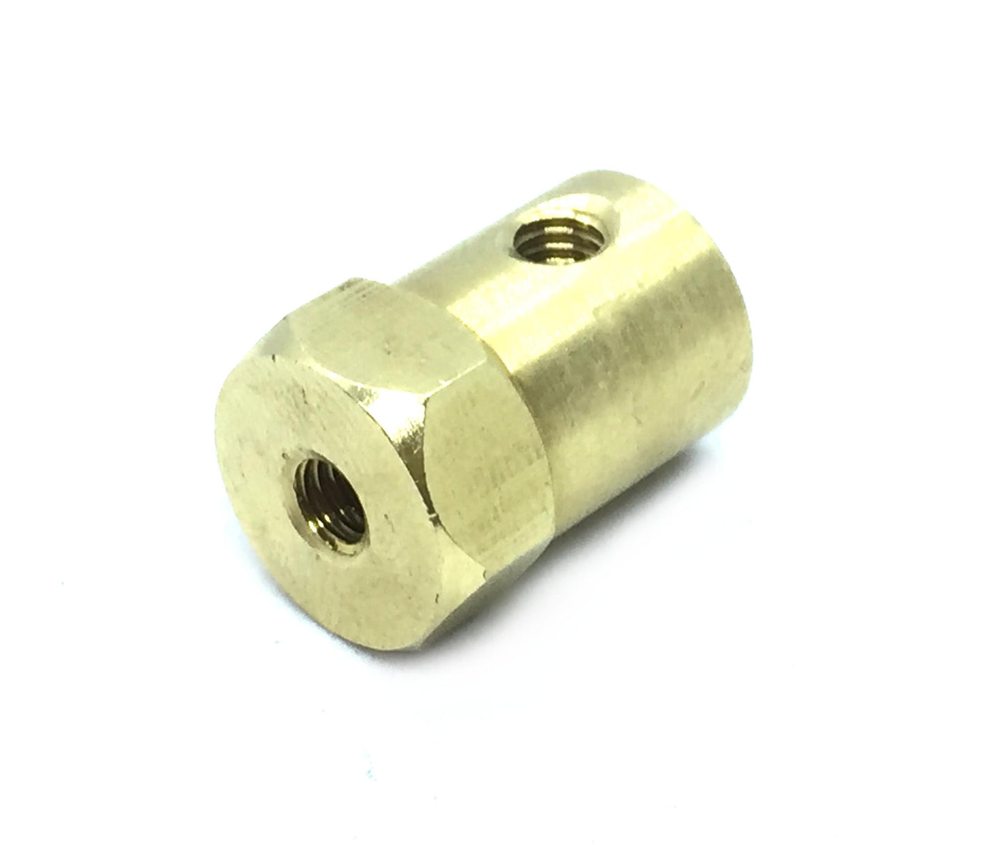 Coupling 2mm Hexagon Brass for Motor Shafts and Wheels