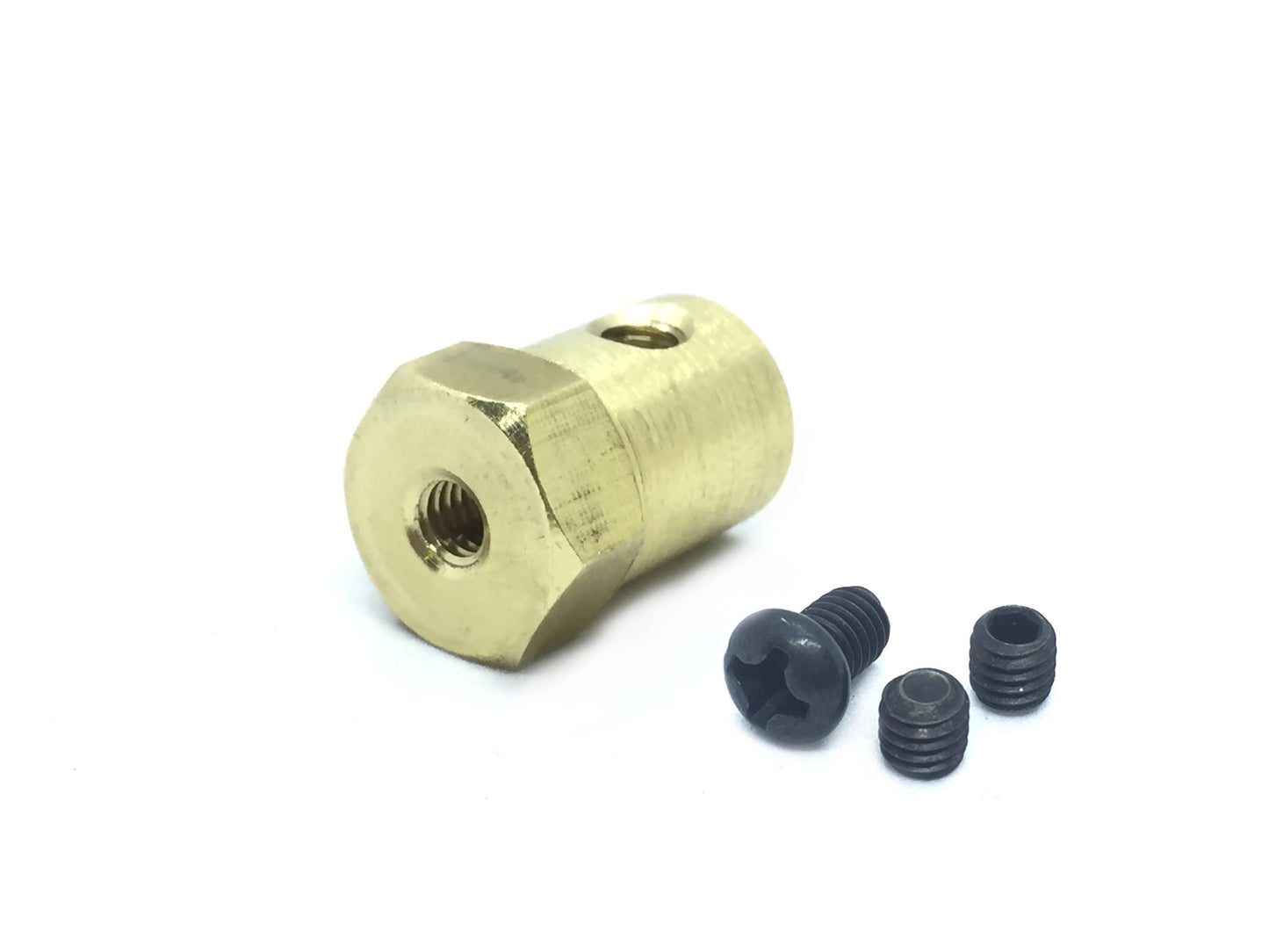 Coupling 3.17mm Hexagon Brass for Motor Shafts and Wheel