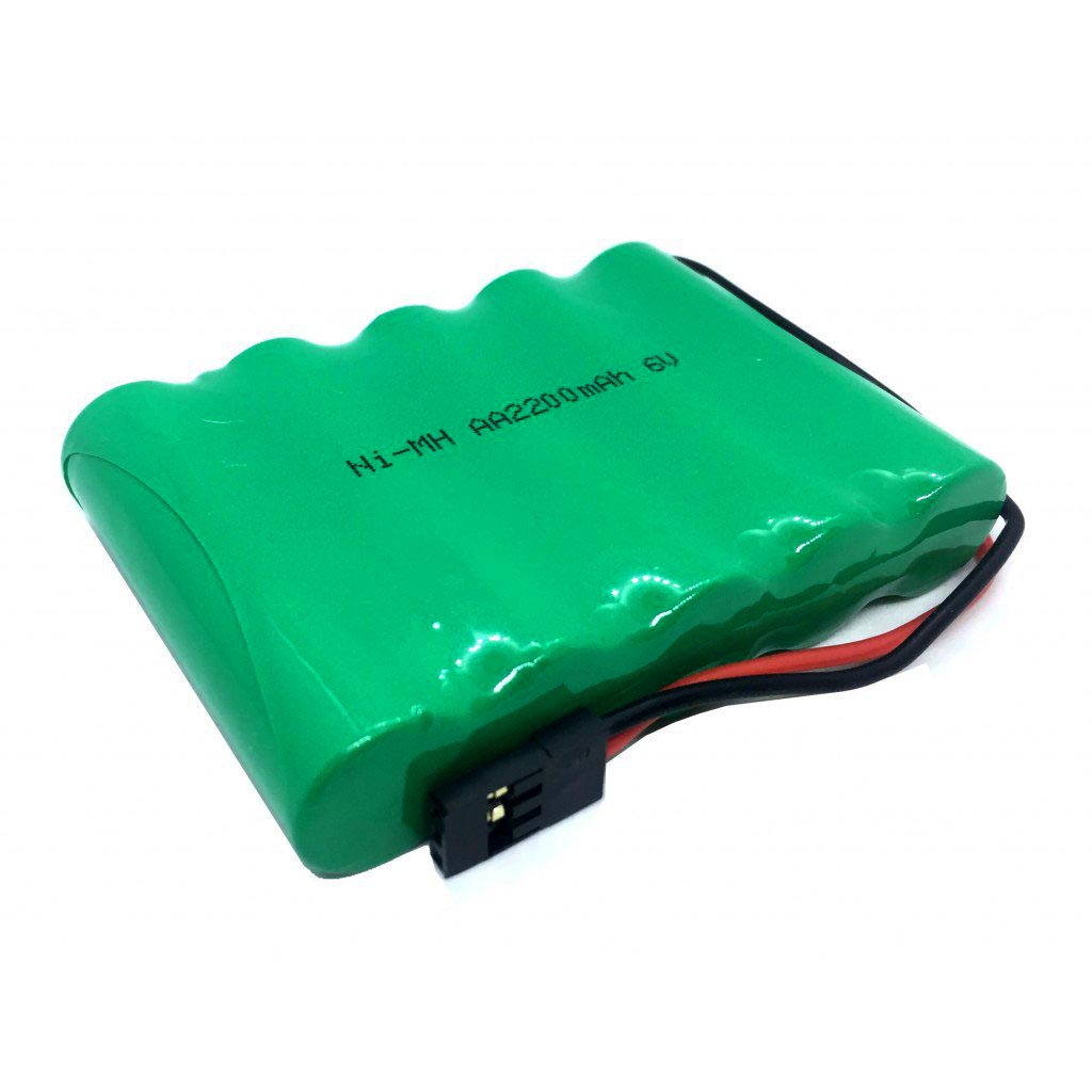 Battery Rechargeable NiMH Pack 6.0 V 2200 mAh 5x1 AA Cells