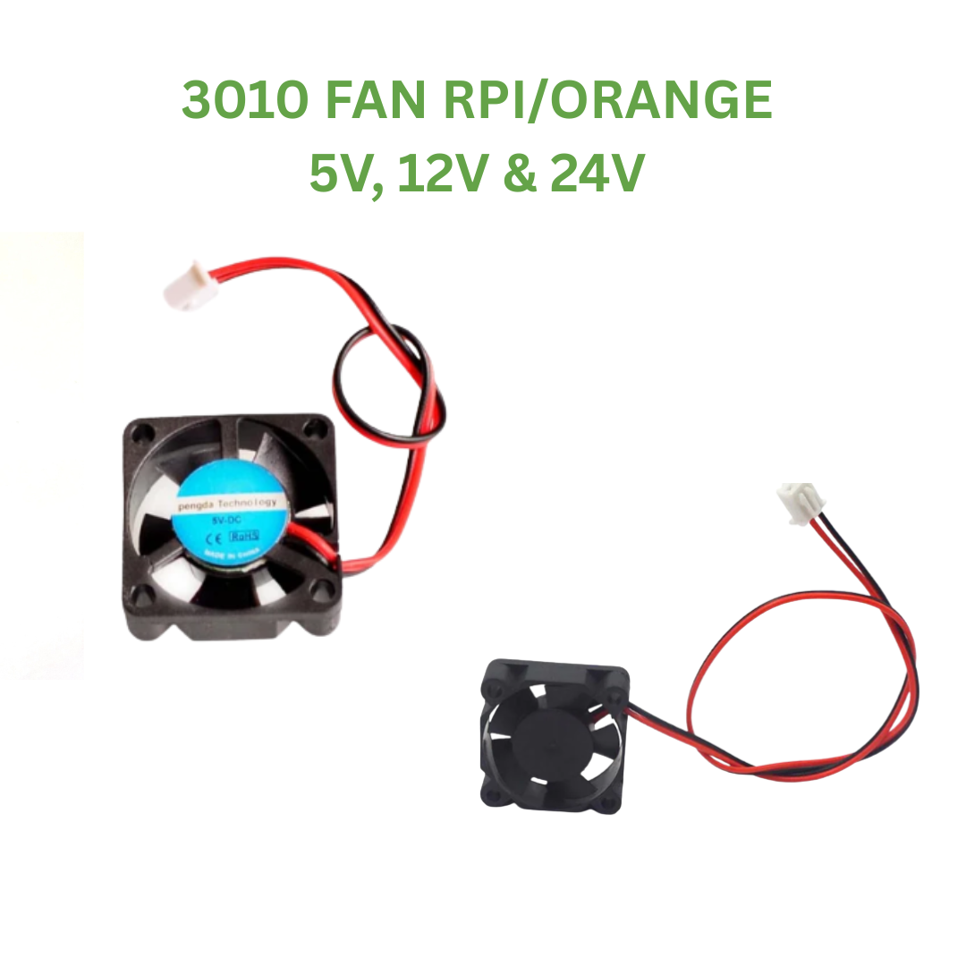 Cooling Fan 3010 4010 5015 5v 12v 24v 3d Printer Raspberry Pi Orange
