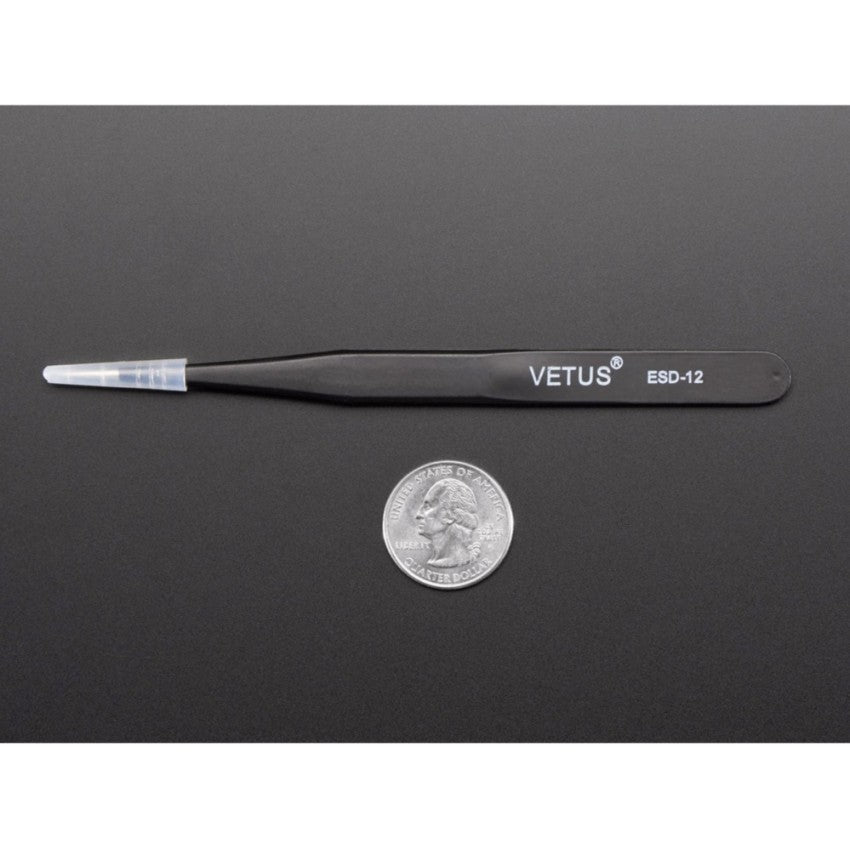 Tweezers ESD safe 135mm Vetus