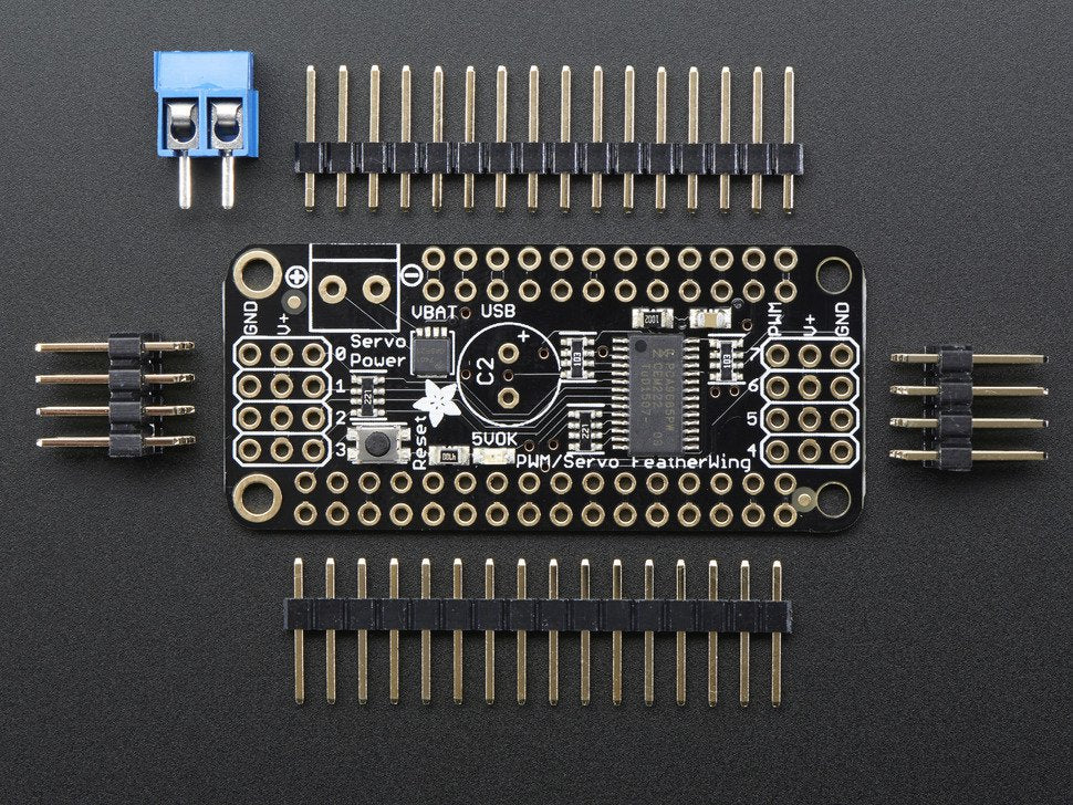 8-Channel PWM or Servo FeatherWing Add-on For All Feather Boards