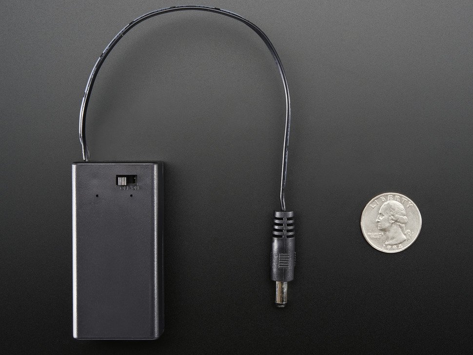 9V battery holder with switch & 5.5mm 2.1mm plug