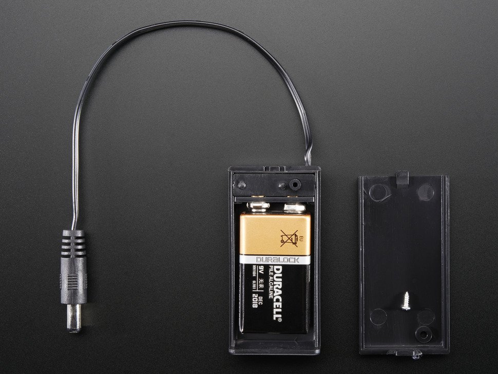 9V battery holder with switch & 5.5mm 2.1mm plug