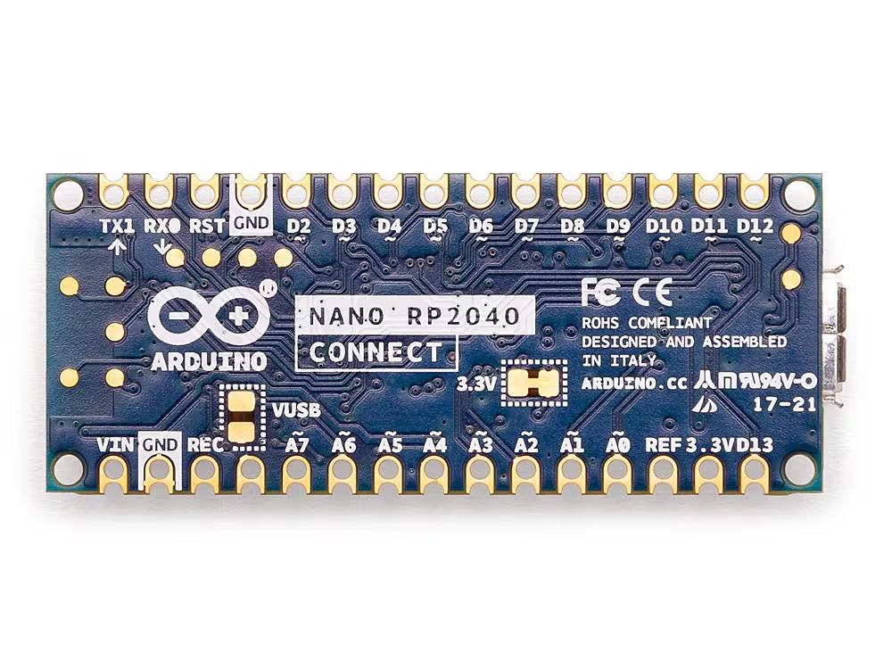 Arduino Nano RP2040 Connect – WiFi & Bluetooth Enabled Board