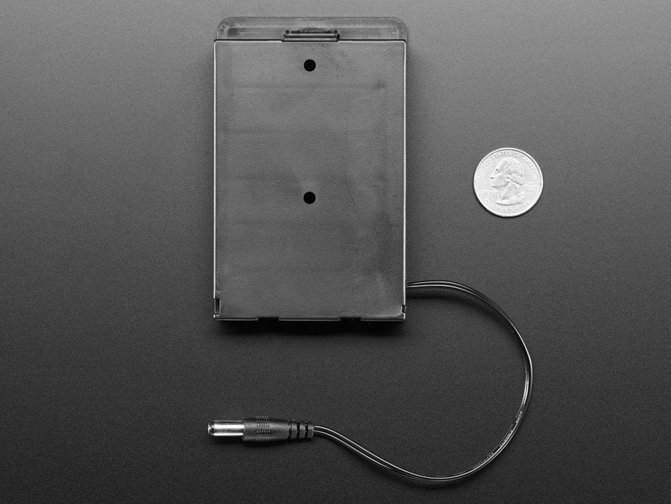 Battery holder 6 x AA with 5.5mm/2.1mm plug