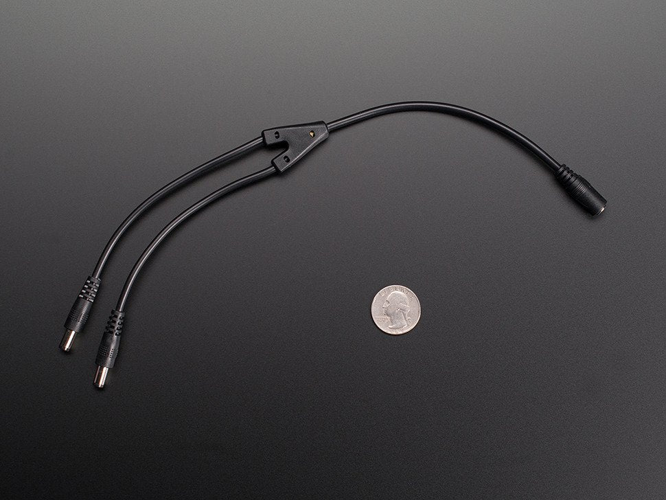 DC Barrel Jack 2-Way 2.1mm Splitter Squid