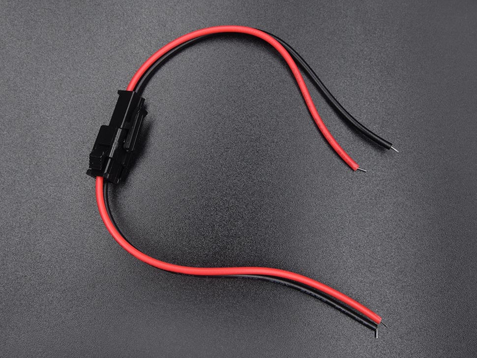 JST 2-pin SM Plug + Receptacle Cable Set