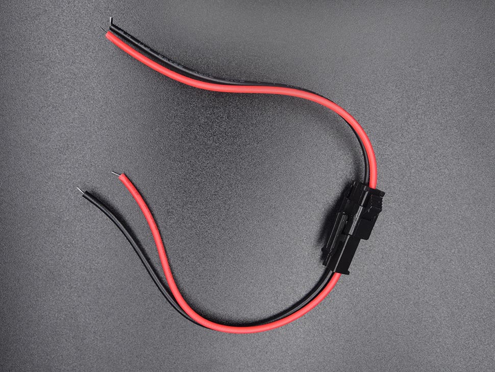 JST 2-pin SM Plug + Receptacle Cable Set