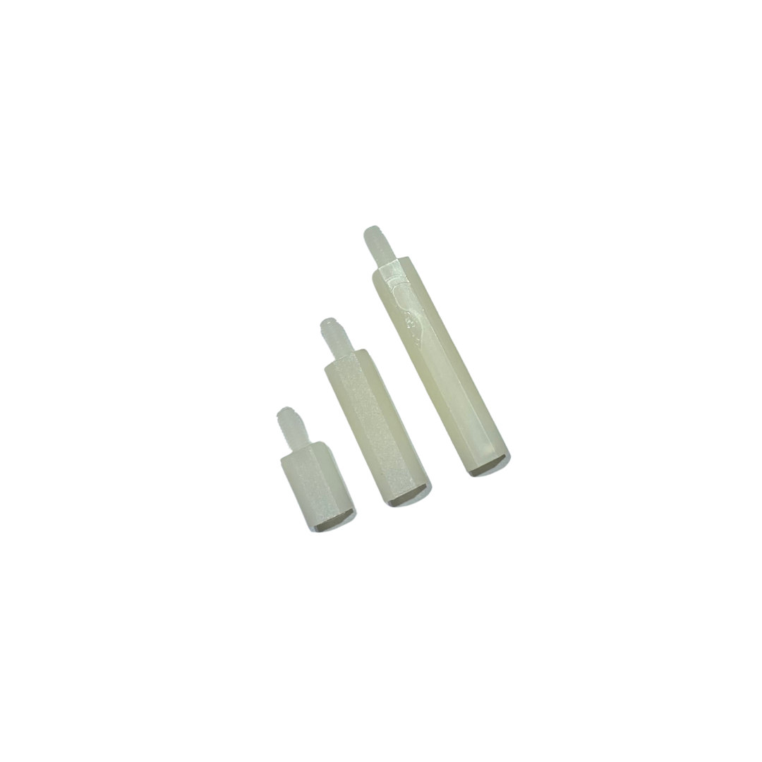 M3 Brass Male–Female Hex Standoffs (5-Pack) | 6 mm Hex