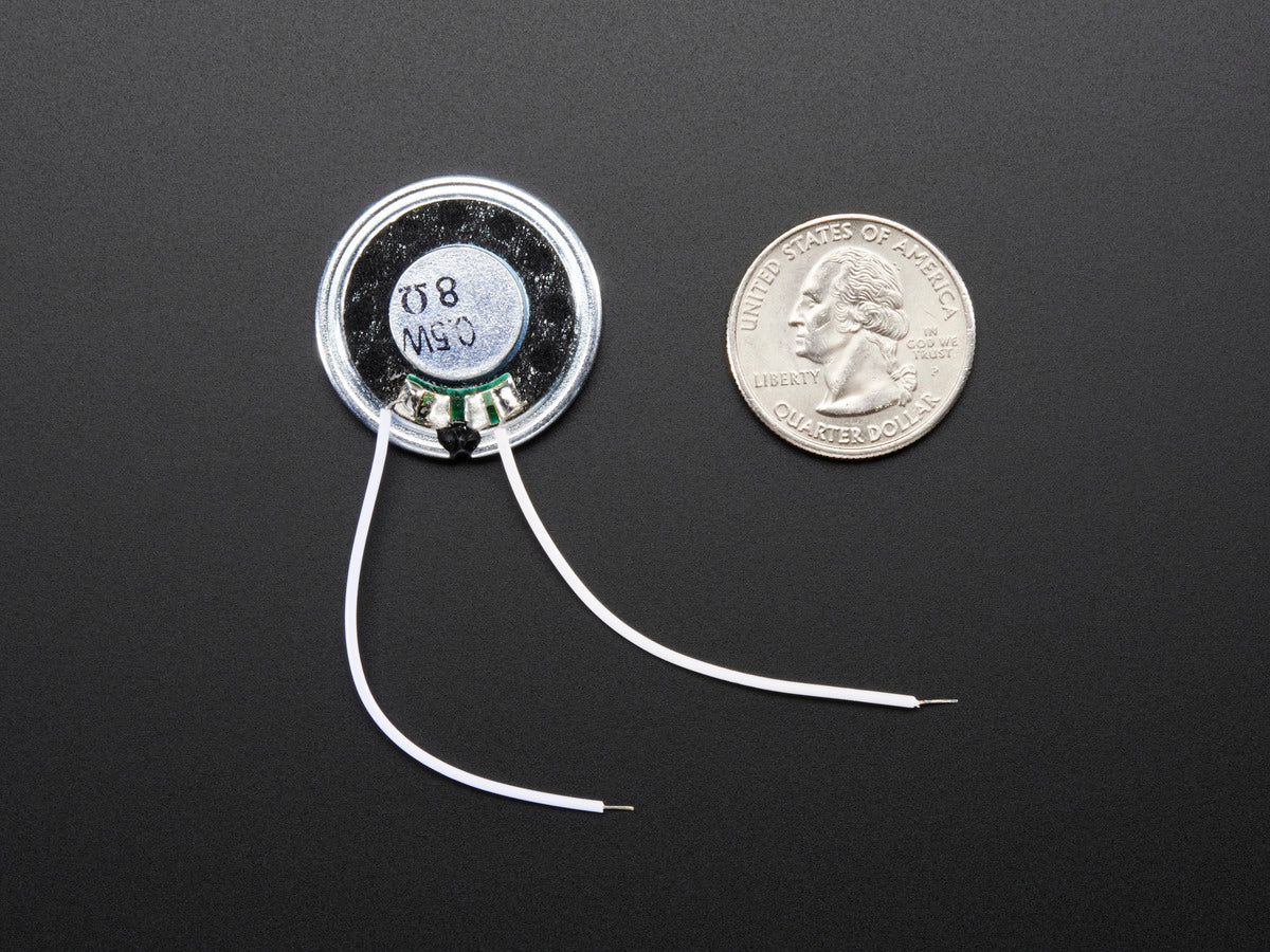 Mini Metal Speaker w/ Wires 8 ohm 0.5W
