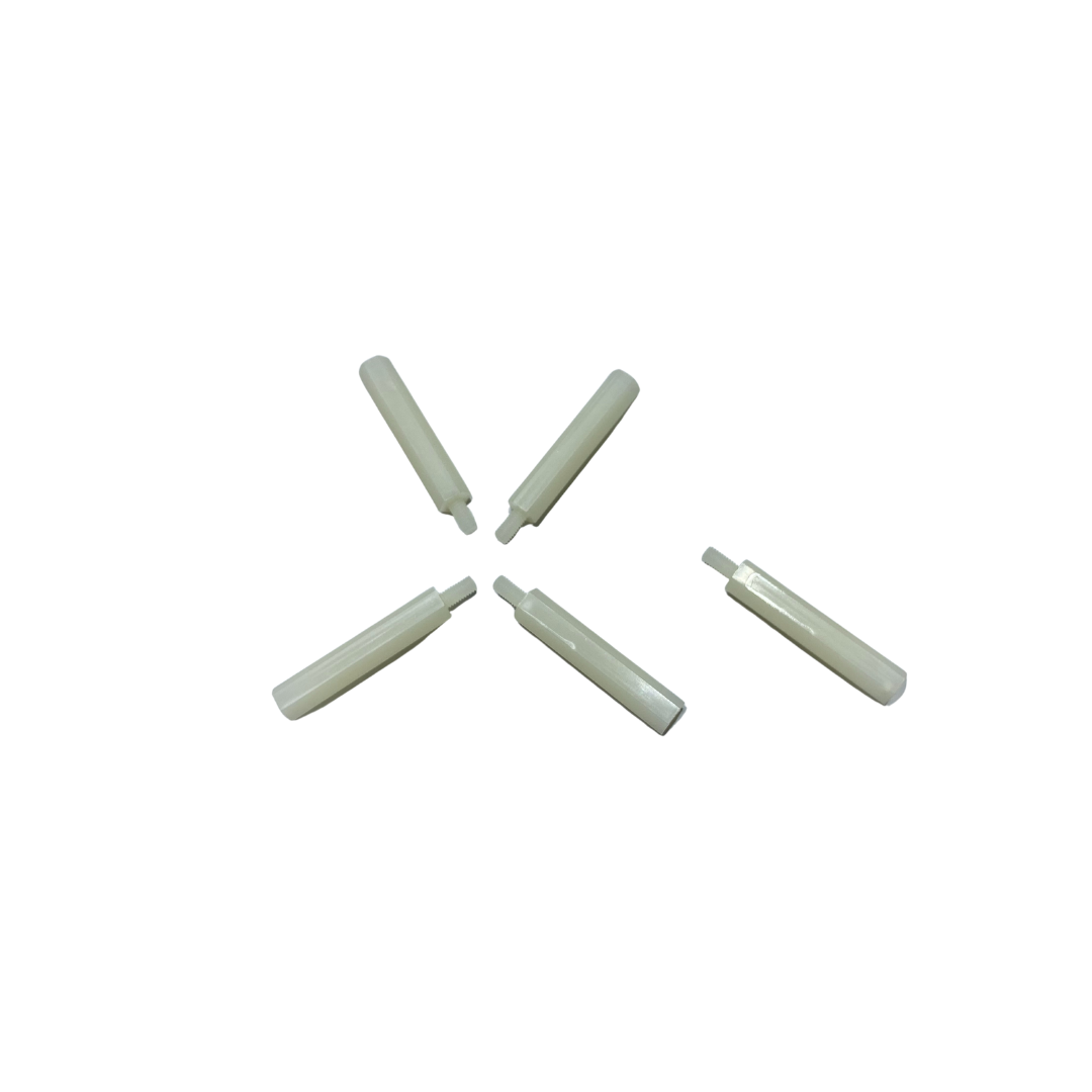 M3 Brass Male–Female Hex Standoffs (5-Pack) | 6 mm Hex