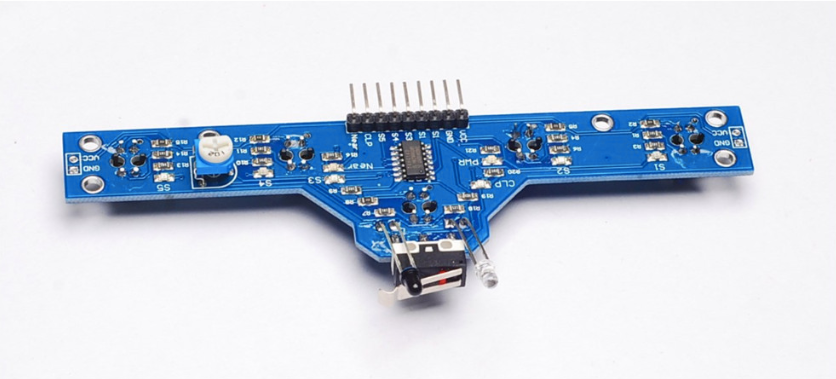Line Tracking Sensor 5 Channel Module with Obstacle and Bump Sensor
