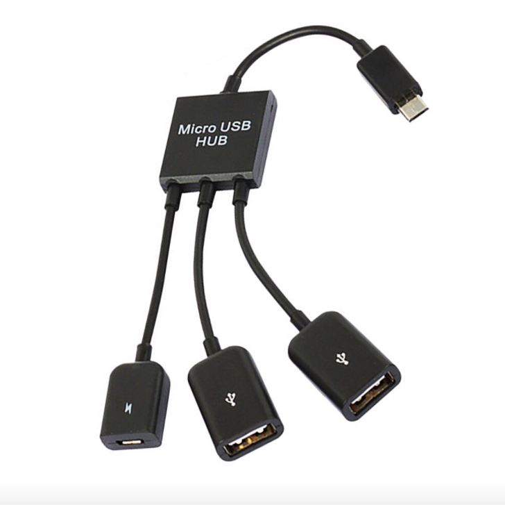 USB-C to Type A USB Mini Hub OTG 3 Ports