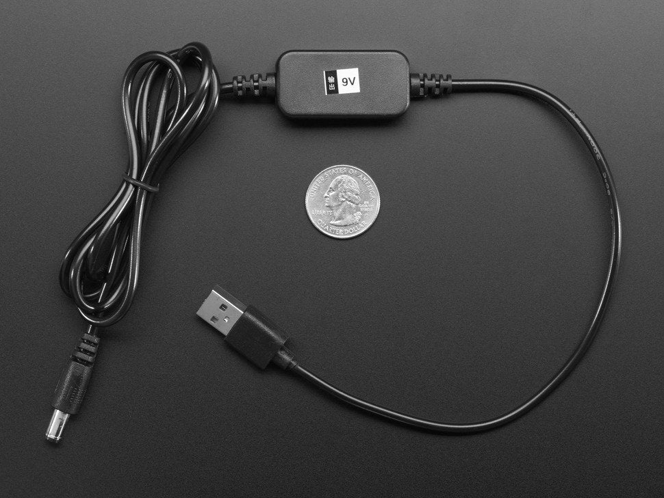 USB to 2.1mm DC Booster Cable 9V