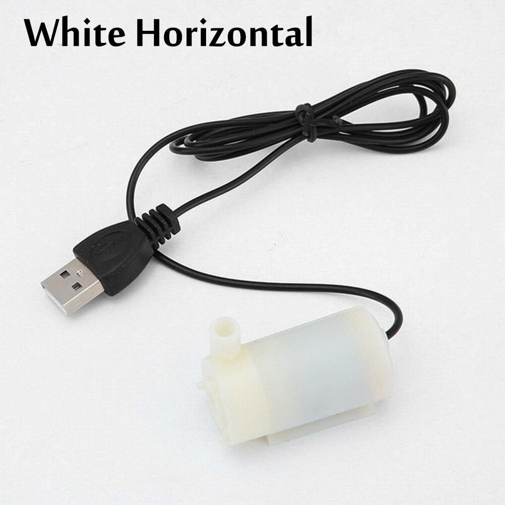 Mini Water Pump Submersible DC 3 to 6V White