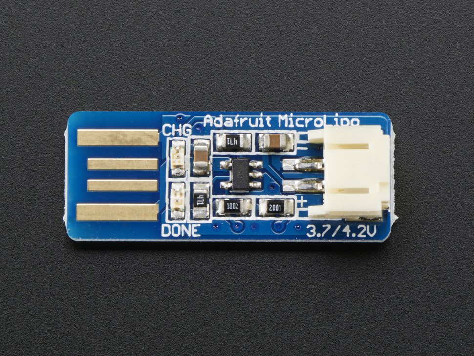 Adafruit Micro Lipo USB LiIon / LiPoly charger v1