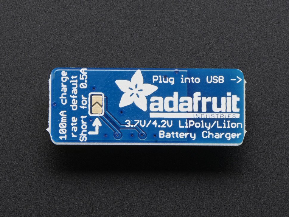 Adafruit Micro Lipo USB LiIon / LiPoly charger v1