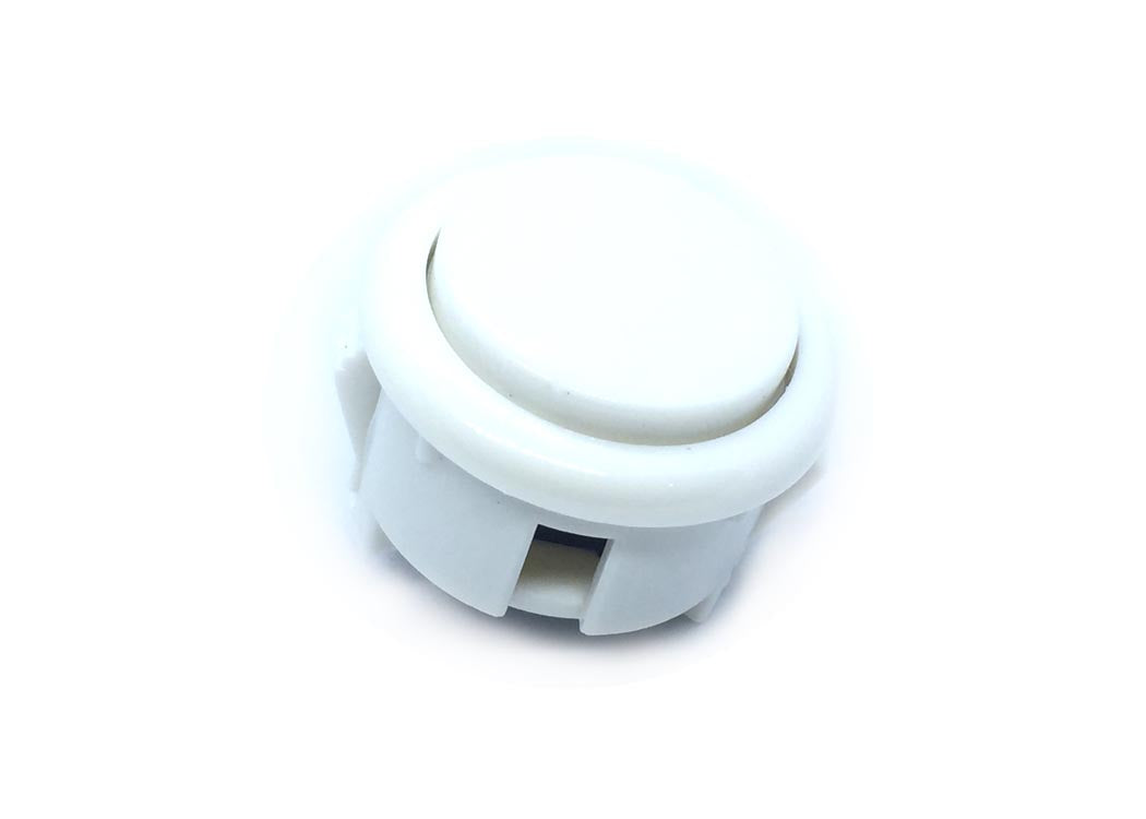 Arcade Momentary Pushbutton 30mm White