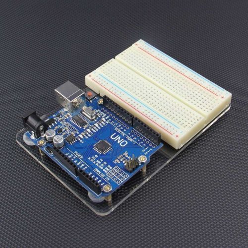 Arduino Plastic Mounting Plate Breadboard Rubber Feet