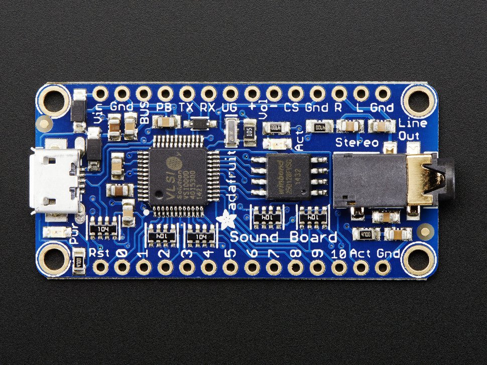 Audio FX Sound Board WAV-OGG Trigger with 16MB Flash Adafruit