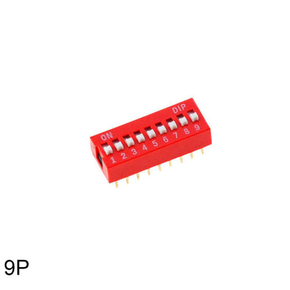 Dip Switch Slide Type Switch 2.54Mm Position Way Red Pitch Toggle 5Pcs Arduino Compatible