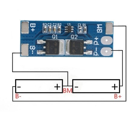 Battery 2S 8.4V 8A Charger 18650 BMS