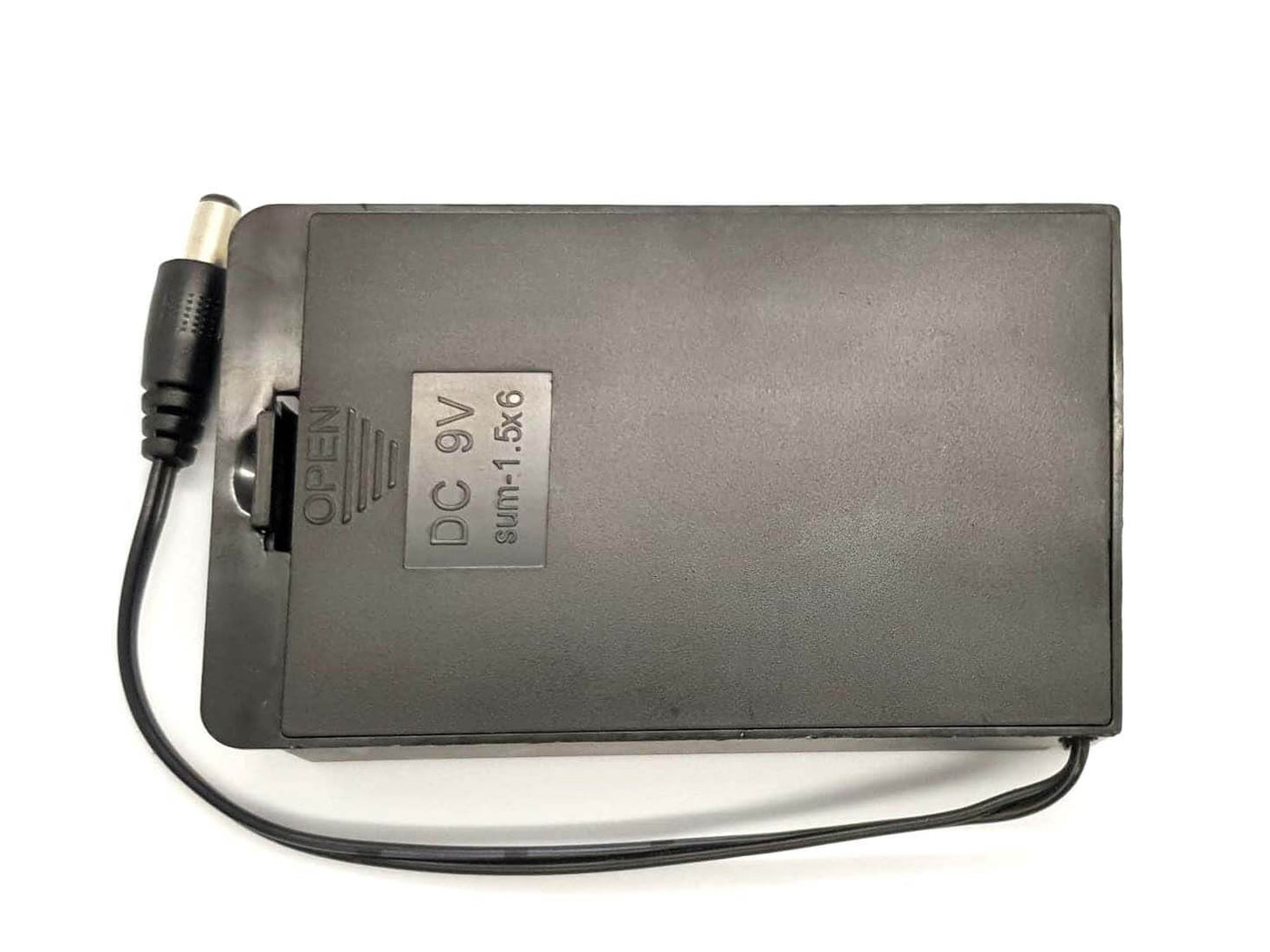 Battery holder 6 x AA with 5.5mm/2.1mm plug