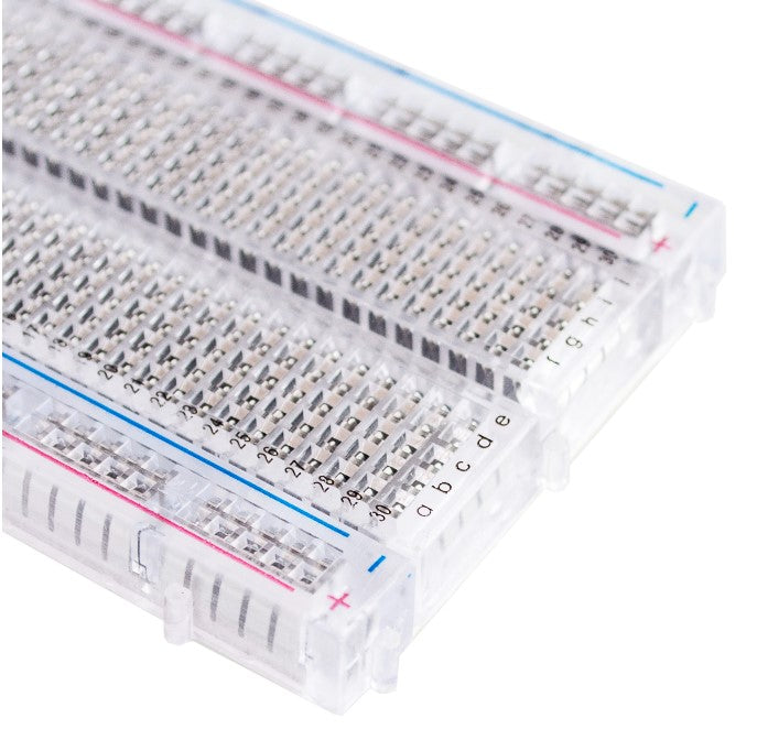 Breadboard 400 Tie Point Interlocking Solderless Crystal