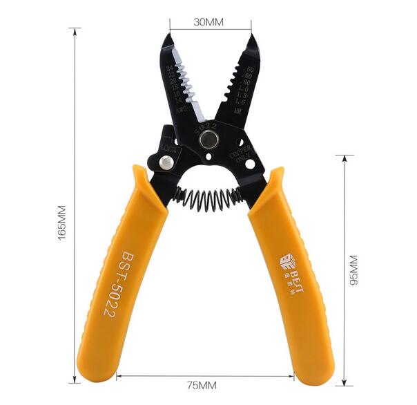 BST-5021 Multifunctional Wire Stripper Cutter Crimper Crimping Plier Tools For Harness Cable
