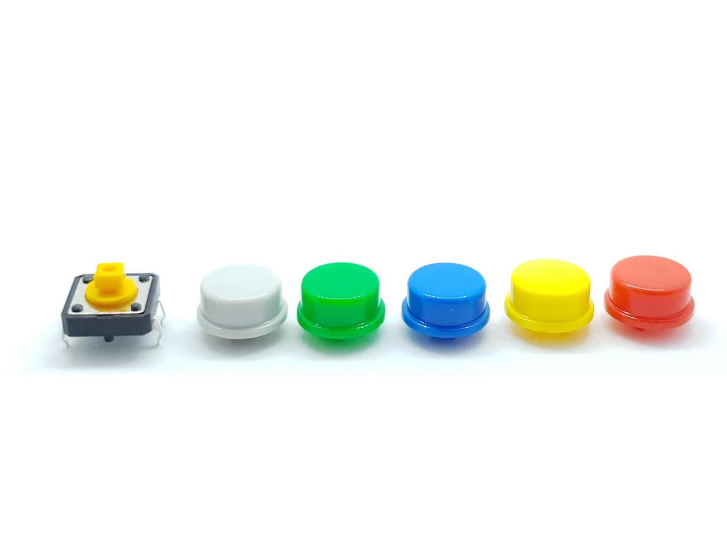 Button Colorful Round Tactile Switch Assortment 25 pack