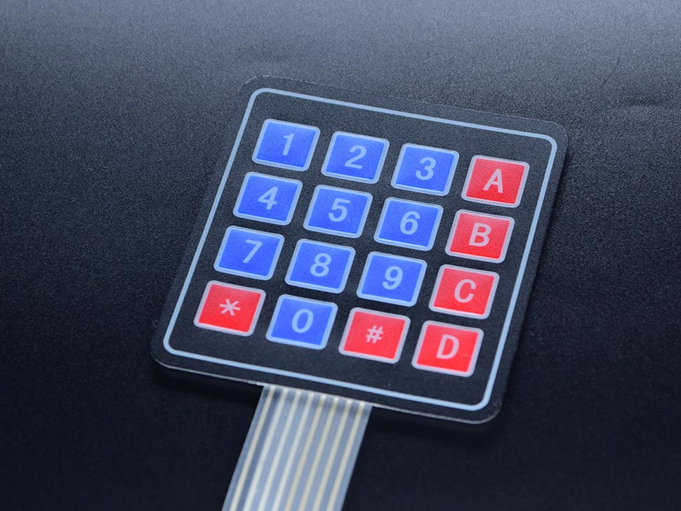 Button Pad Sealed Membrane 4X4 With Sticker
