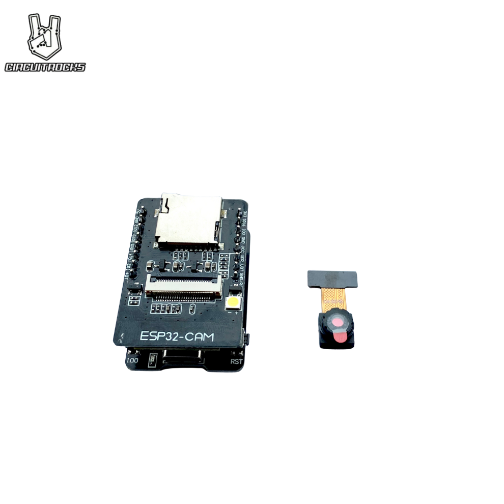 ESP32-CAM + USB Programmer (ESP32-CAM-MB) – OV2640 2MP, Wi-Fi/BLE, USB-C, CH340, 8MB PSRAM