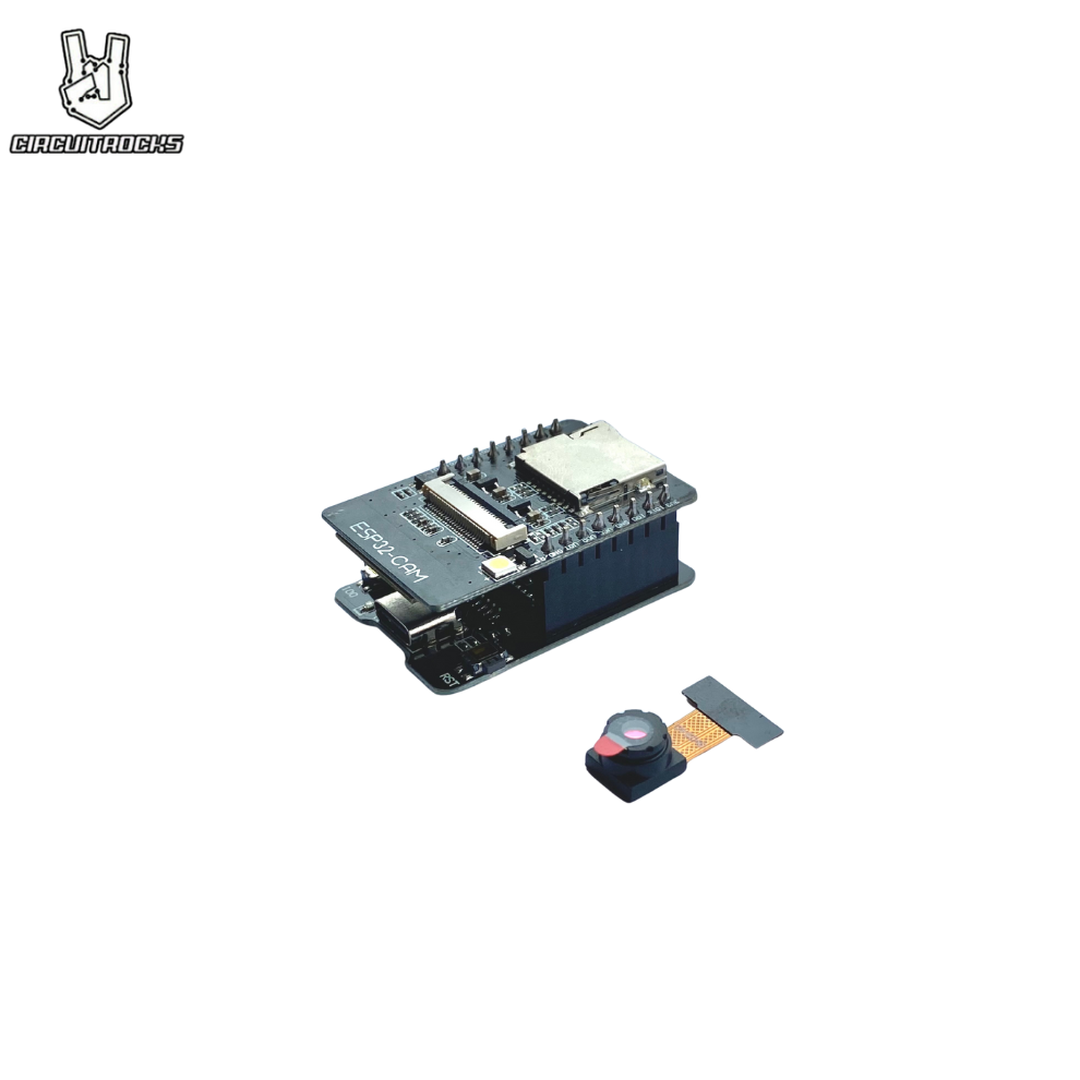 ESP32-CAM + USB Programmer (ESP32-CAM-MB) – OV2640 2MP, Wi-Fi/BLE, USB-C, CH340, 8MB PSRAM
