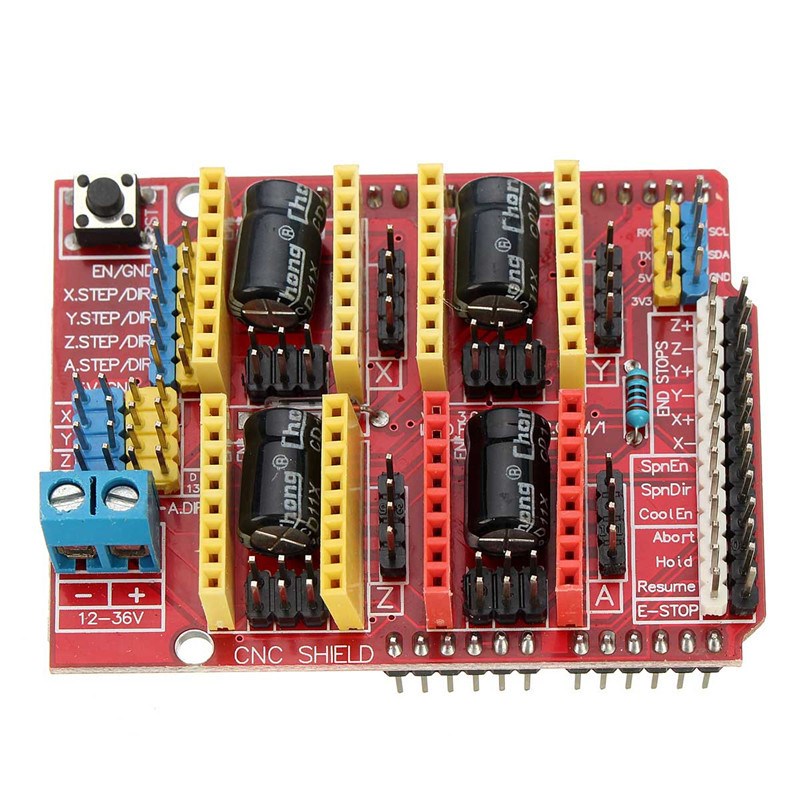 CNC Shield V3.51 GRBL v0.9 compatible Uses Pololu Drivers Arduino