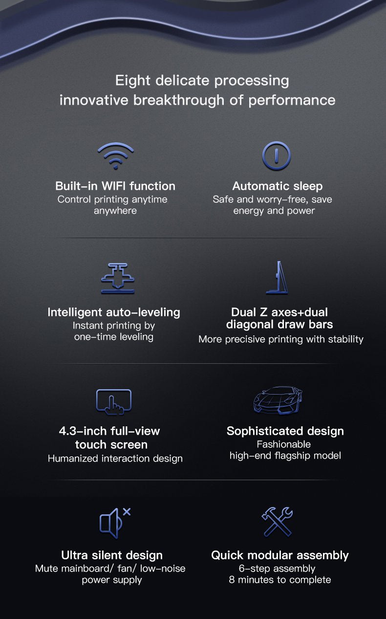 Creality CR-10 Smart 3D Printer All-Metal Integrated Structure Silent Mainboard