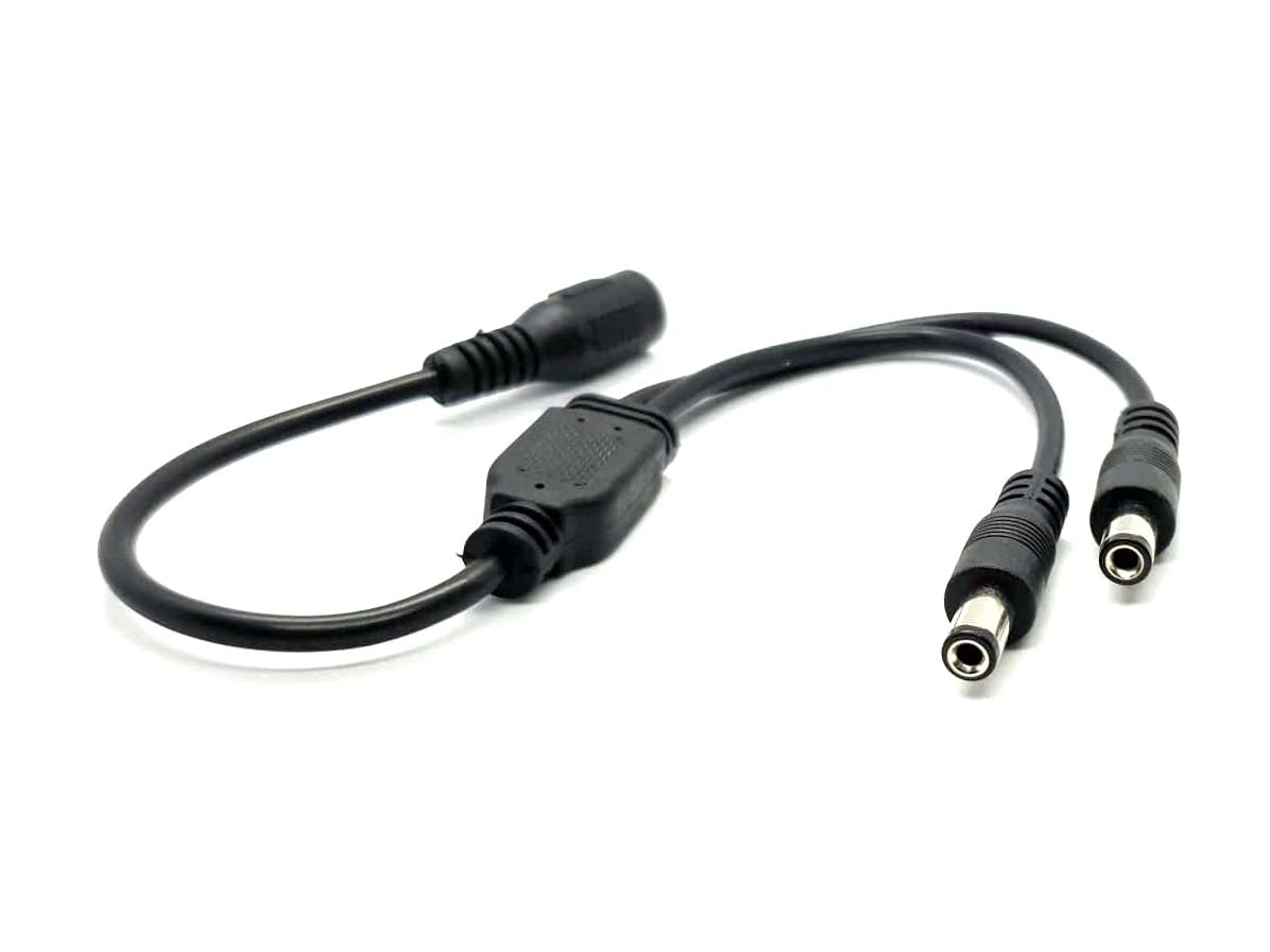 DC Barrel Jack 2-Way 2.1mm Splitter Squid