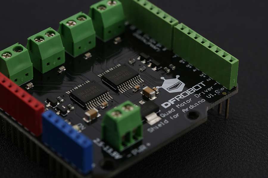 DC Quad Motor Driver Shield for Arduino