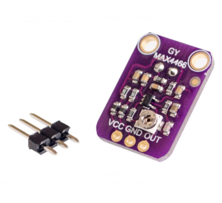 Electret Microphone Amplifier MAX4466 with Adjustable Gain