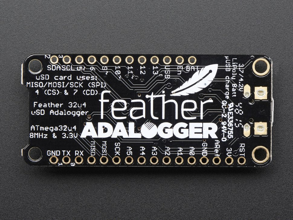 Feather 32u4 Adalogger Adafruit