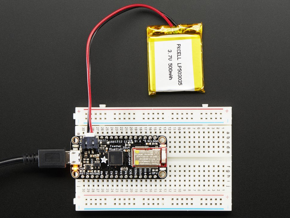 Feather 32u4 Bluefruit LE with Headers Assembled Adafruit